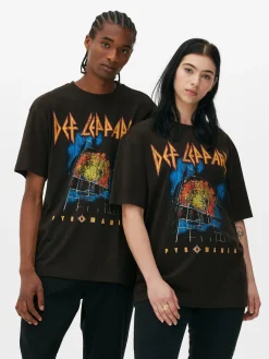 Def Leppard Pyromania Graphic T-Shirt|Primark