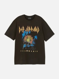 Def Leppard Pyromania Graphic T-Shirt|Primark