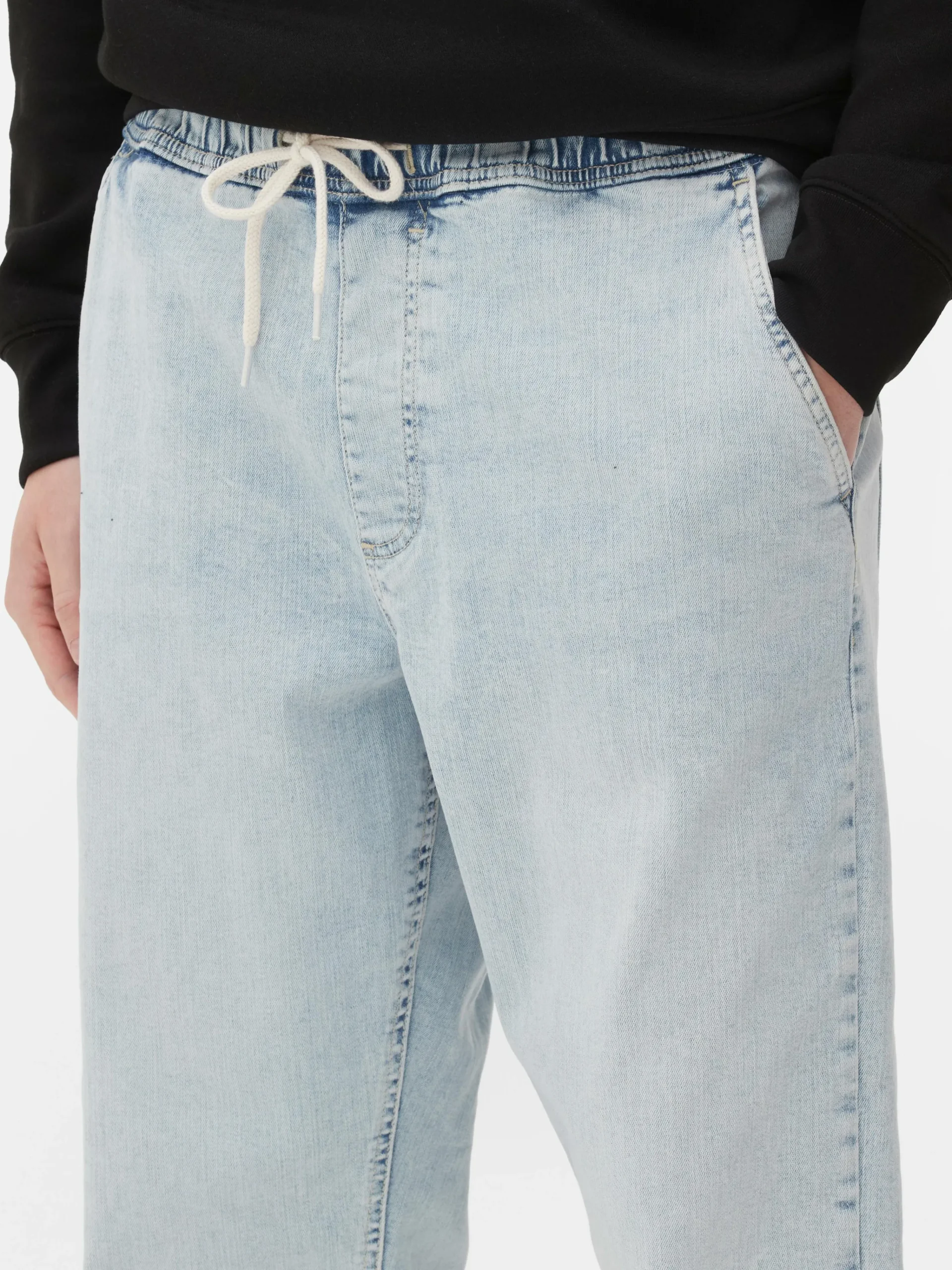 Denim Cuffed Joggers|Primark Hot