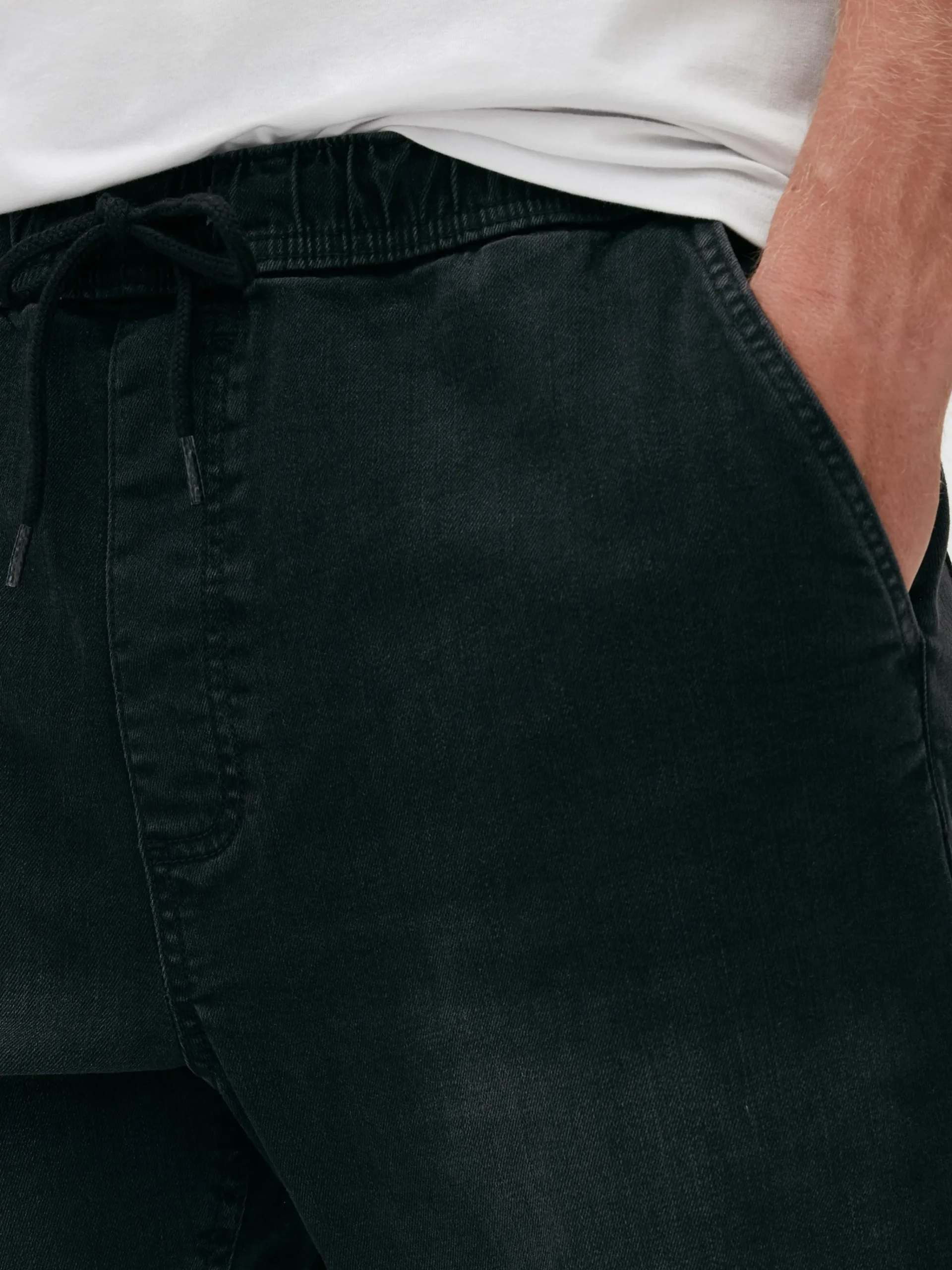 Denim Cuffed Joggers|Primark New