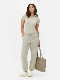Denim Drawstring Joggers|Primark Clearance