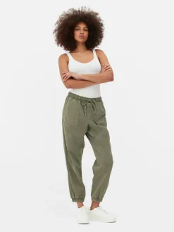 Denim Drawstring Joggers|Primark Online