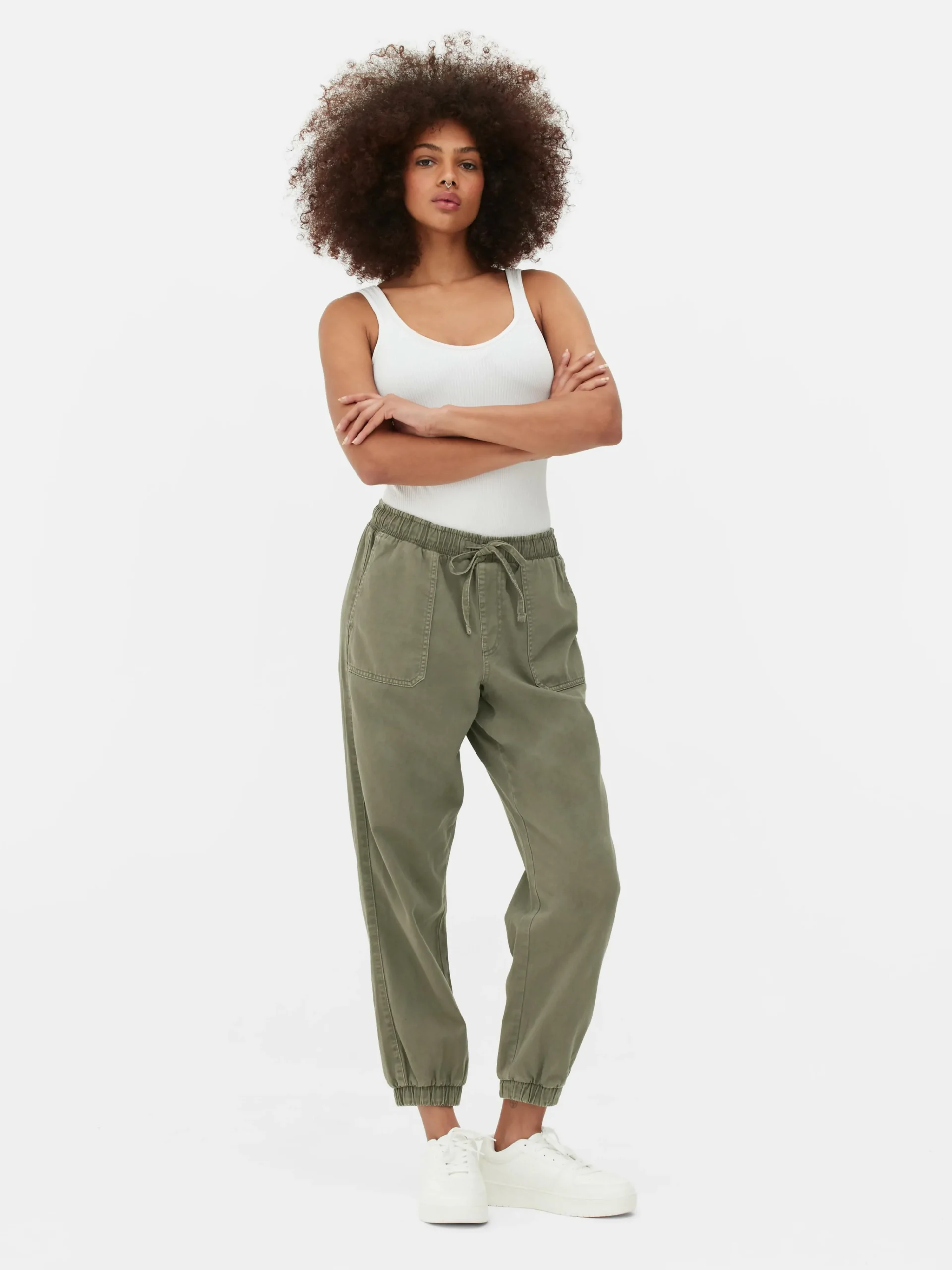 Denim Drawstring Joggers|Primark Online