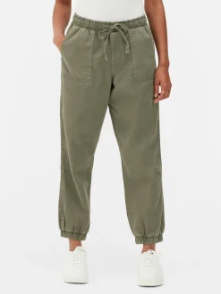 Denim Drawstring Joggers|Primark Online