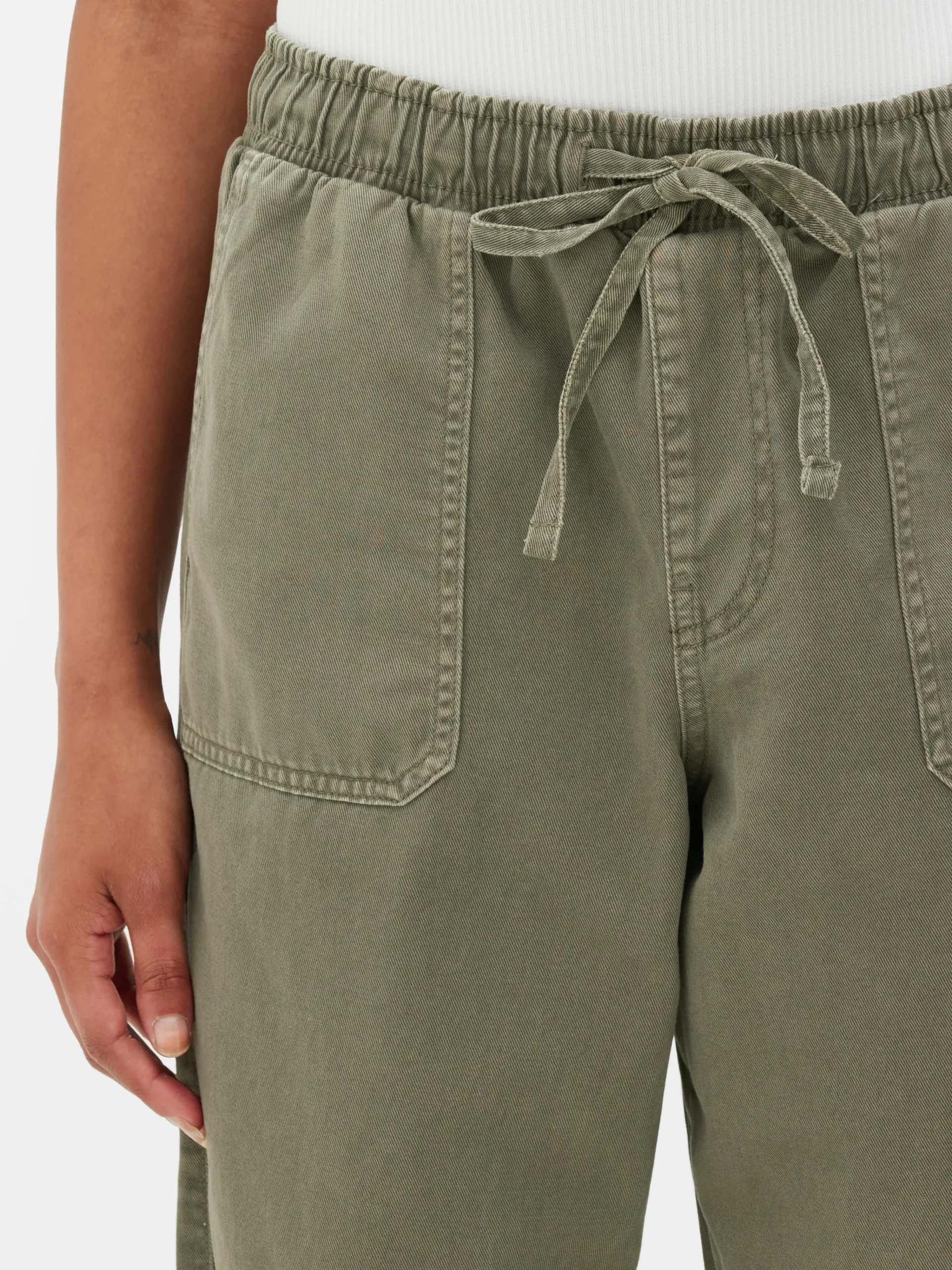 Denim Drawstring Joggers|Primark Online