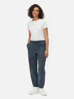 Denim Drawstring Joggers|Primark Online