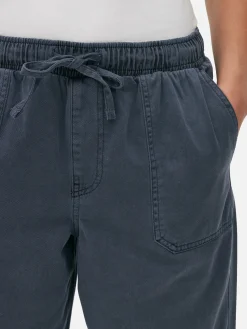 Denim Drawstring Joggers|Primark Online