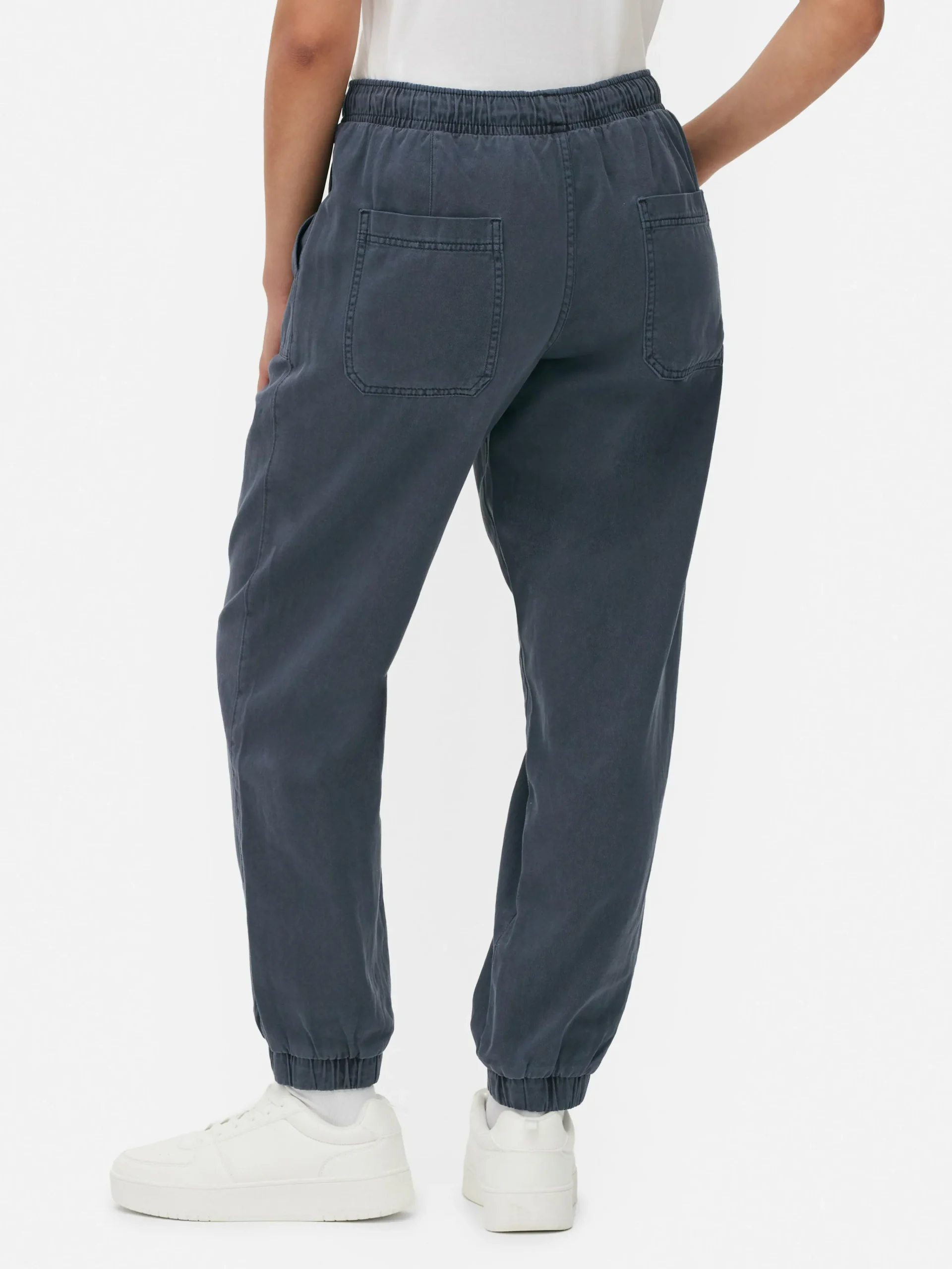 Denim Drawstring Joggers|Primark Online