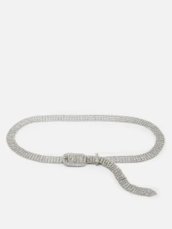 Diamanté Embellished Belt|Primark Outlet