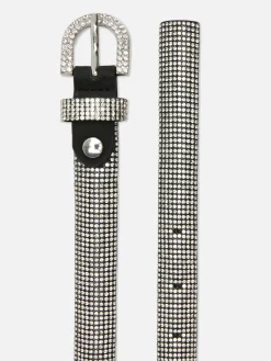 Diamanté Embellished Belt|Primark