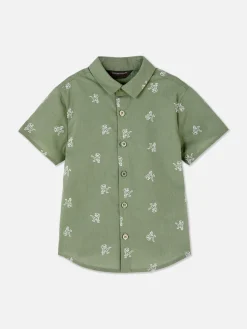 Dinosaur Button-Up Shirt|Primark Online