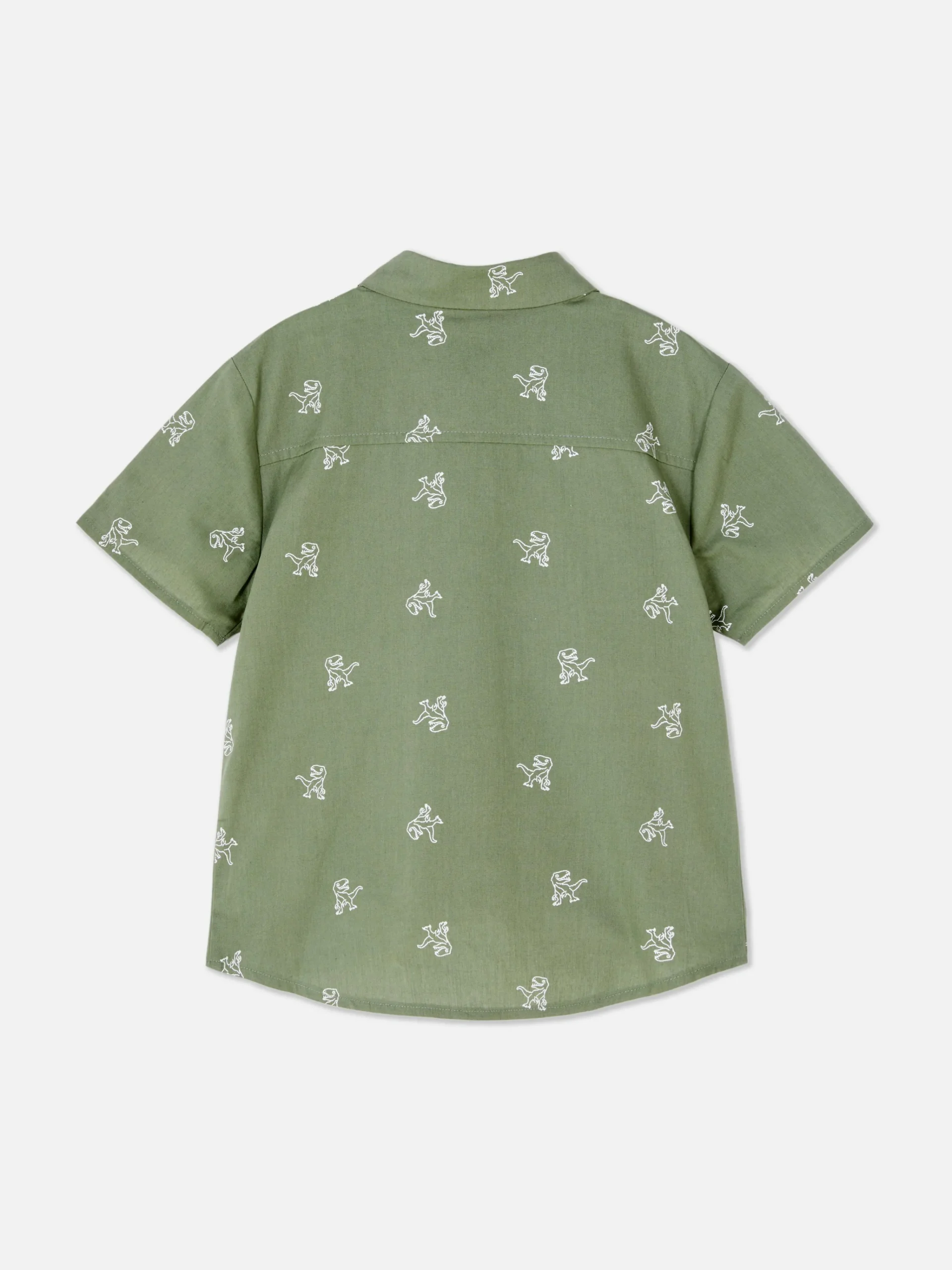 Dinosaur Button-Up Shirt|Primark Online