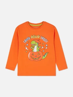 Dinosaur Print Long Sleeve Halloween T-Shirt|Primark Discount