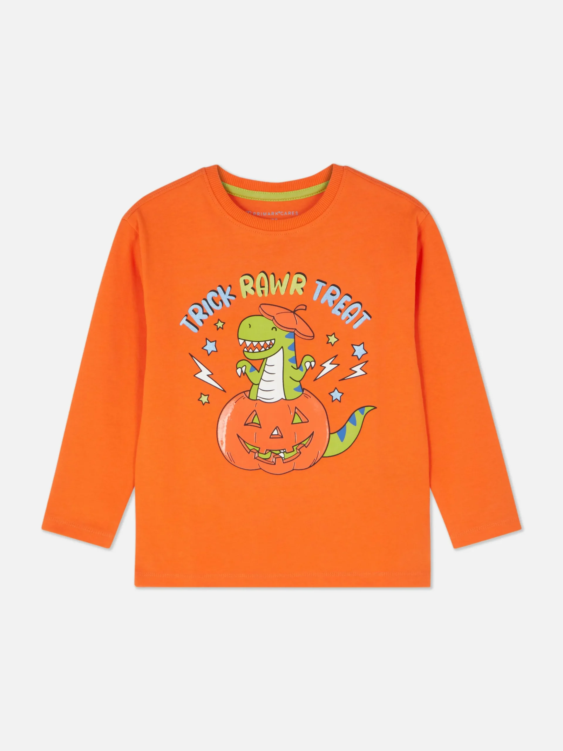 Dinosaur Print Long Sleeve Halloween T-Shirt|Primark Discount