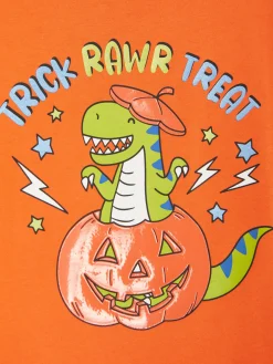 Dinosaur Print Long Sleeve Halloween T-Shirt|Primark Discount