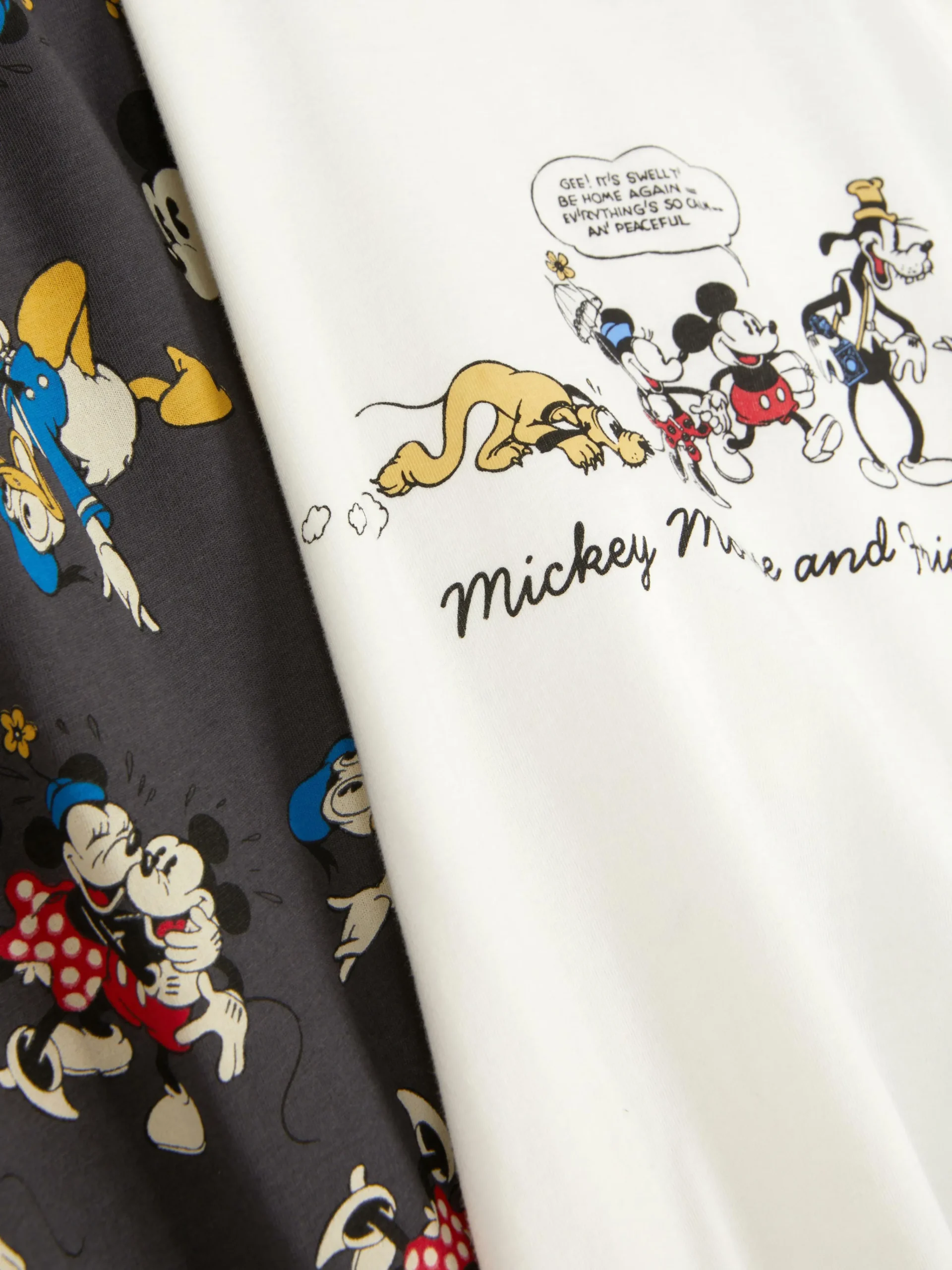 Disney Character Print Jersey Pajamas|Primark New