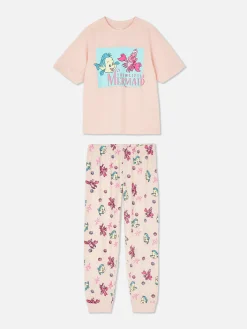 Disney Graphic T-Shirt And Cuffed Pajama Pants|Primark