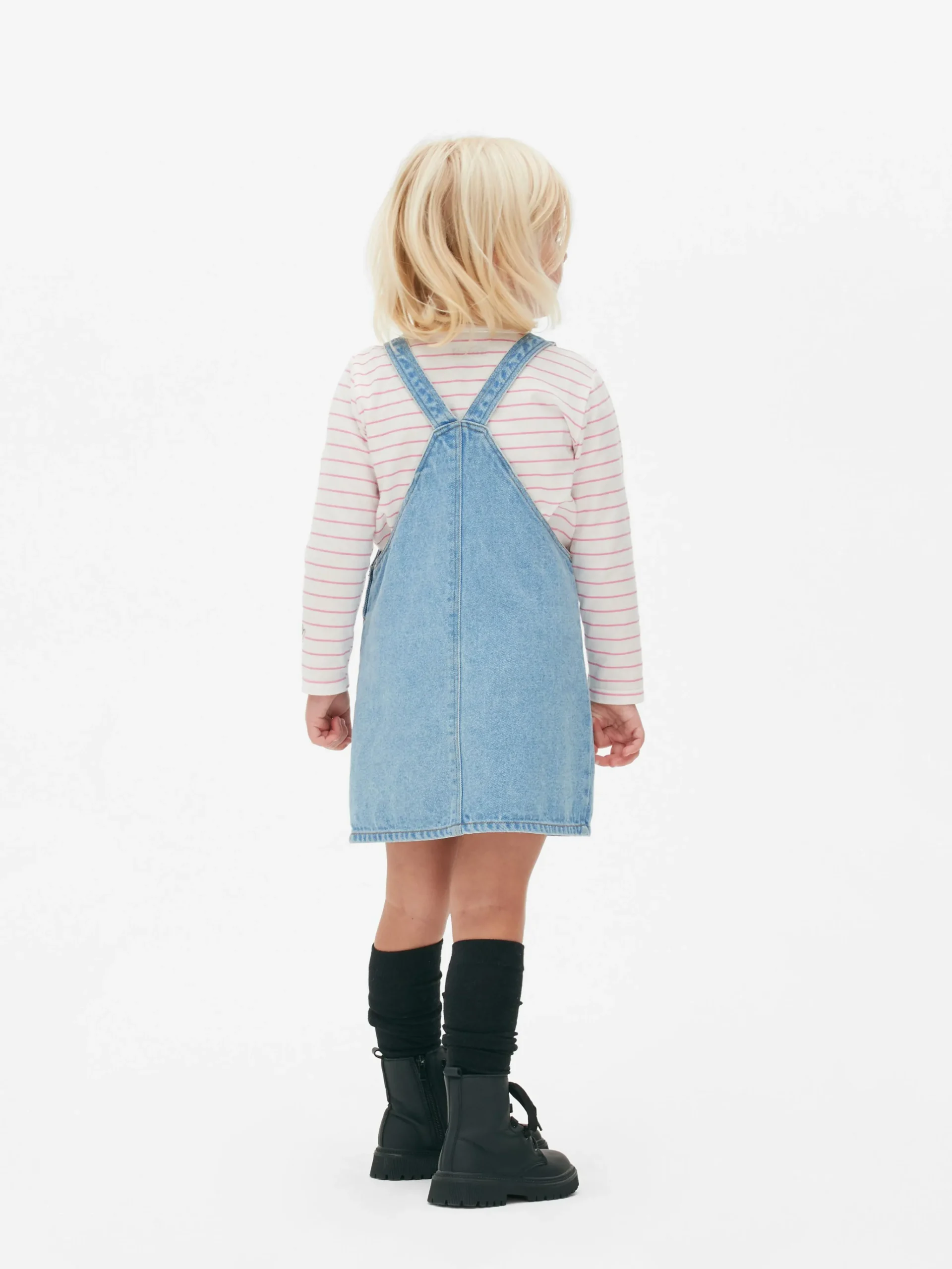 Disney’s Lilo And Stitch Denim Overall Dress Set|Primark Online