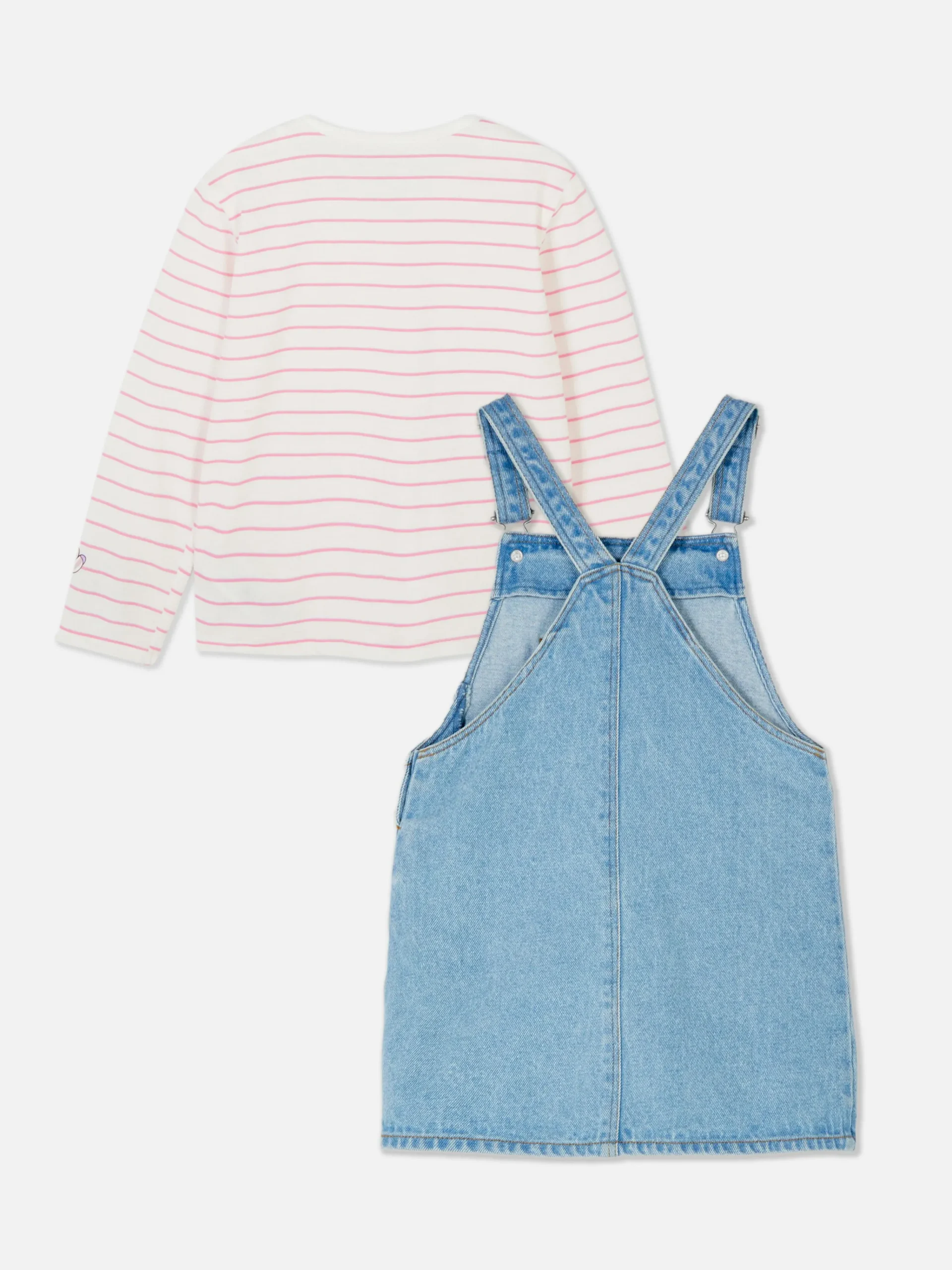 Disney’s Lilo And Stitch Denim Overall Dress Set|Primark Online
