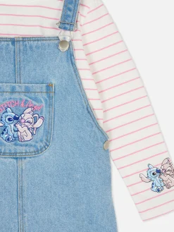 Disney’s Lilo And Stitch Denim Overall Dress Set|Primark Online