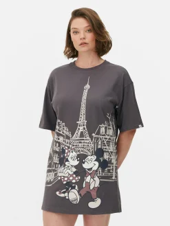 Disney’s Mickey And Minnie Mouse Paris Sleep Tee|Primark Hot