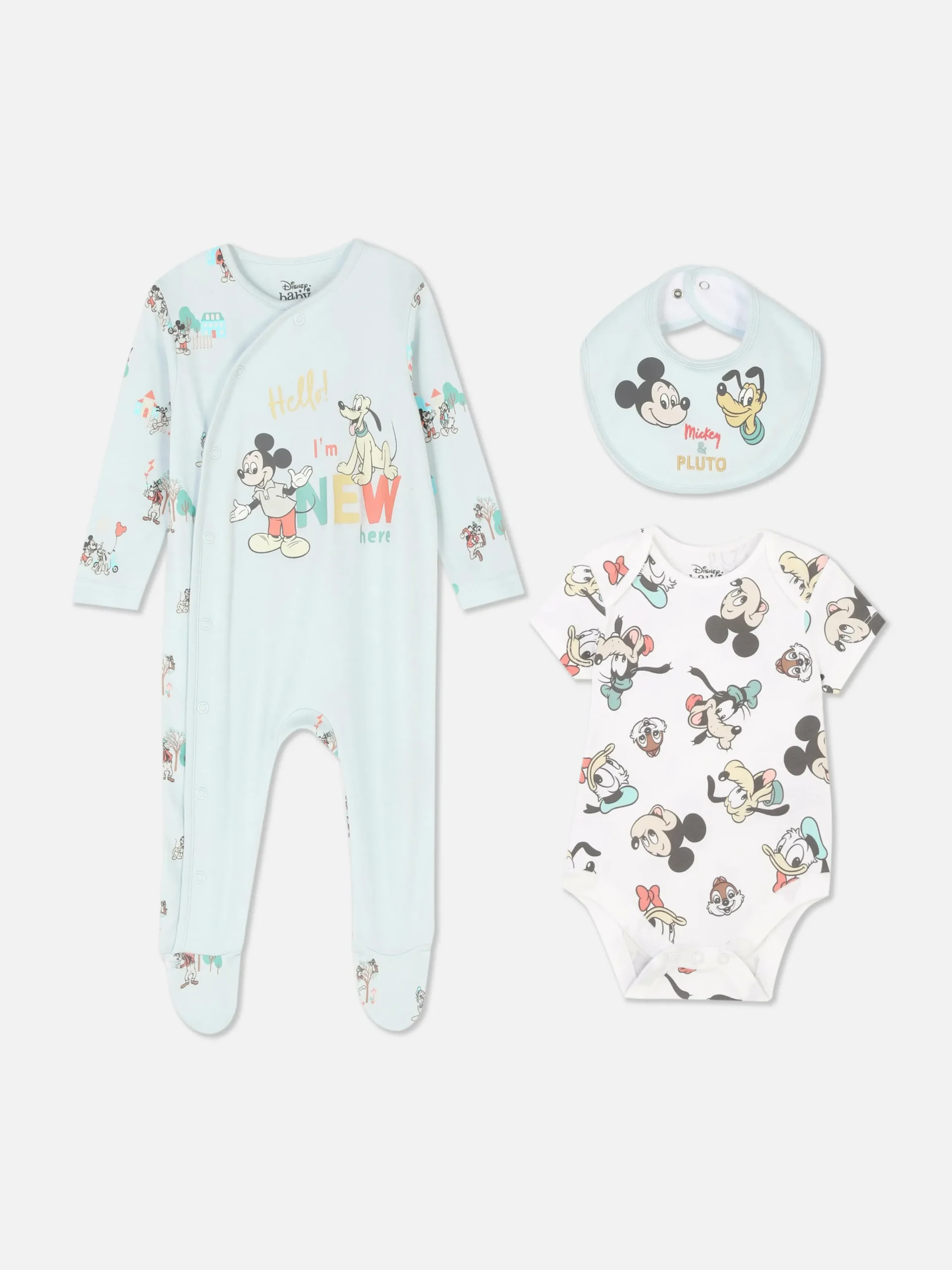 Disney’s Mickey Mouse And Friends 3-Piece Set|Primark Outlet