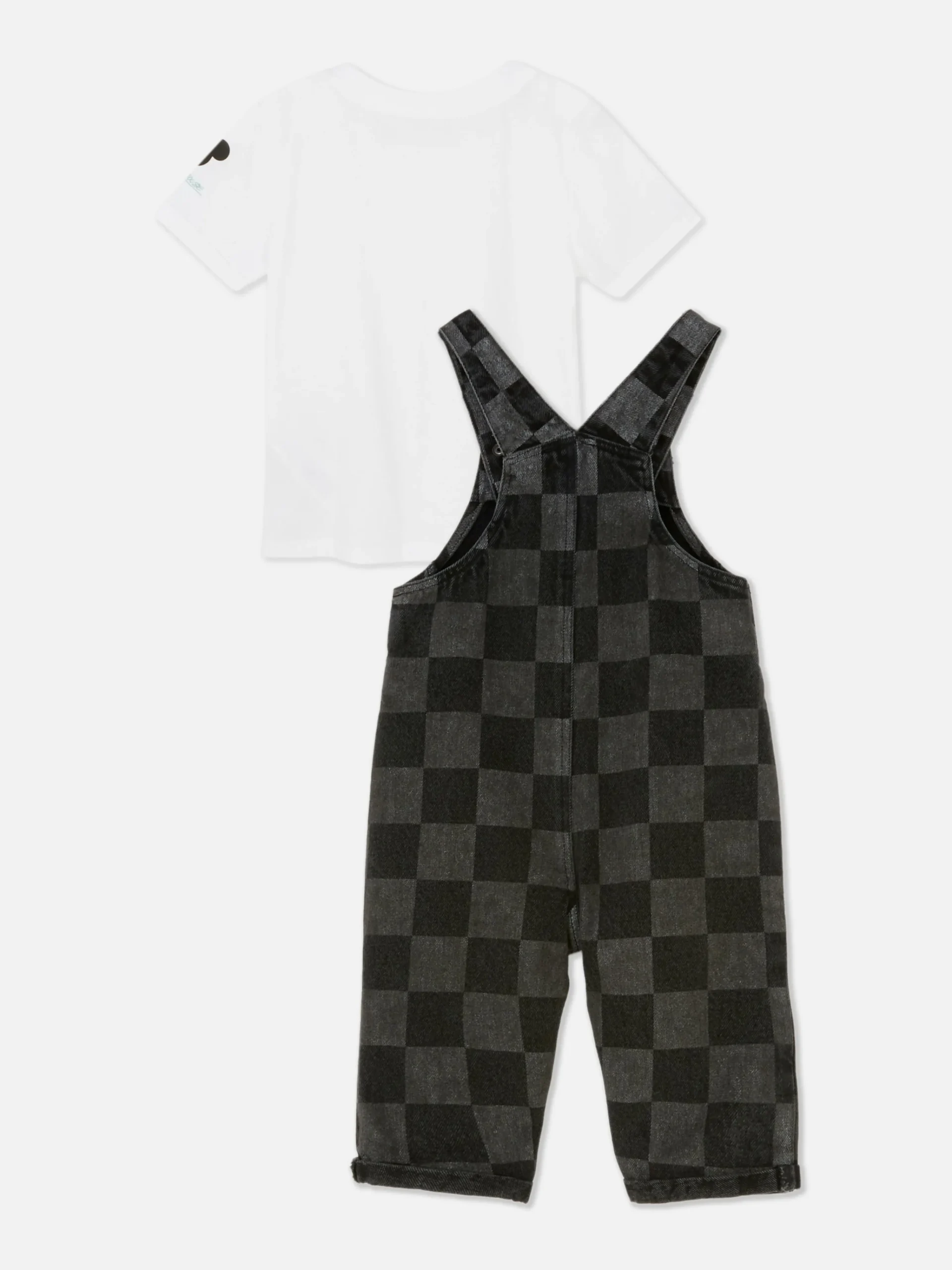 Disney’s Mickey Mouse Checkerboard Overall Set|Primark Online