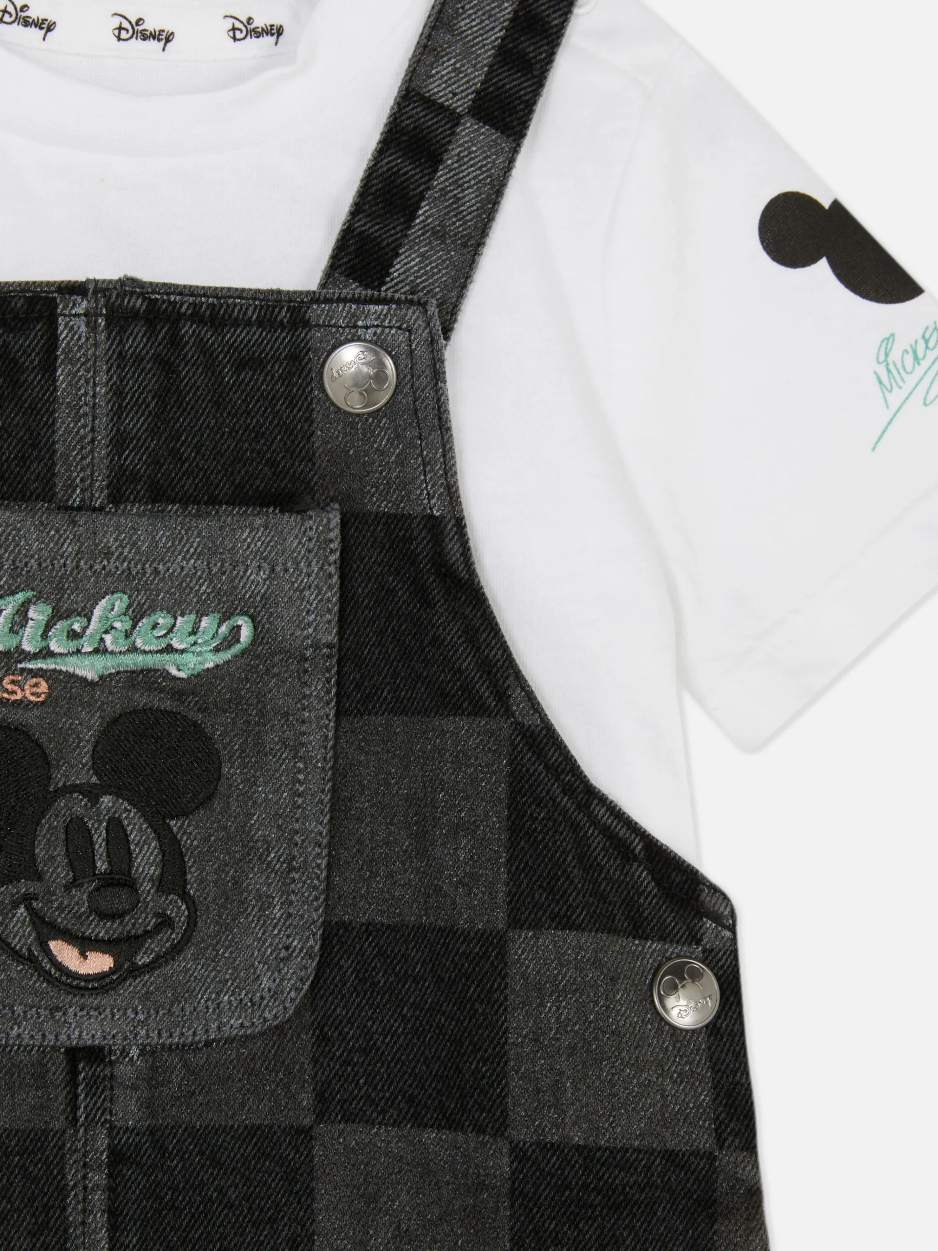 Disney’s Mickey Mouse Checkerboard Overall Set|Primark Online