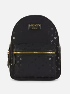 Disney’s Mickey Mouse Gold Tone Monogram Backpack|Primark Online