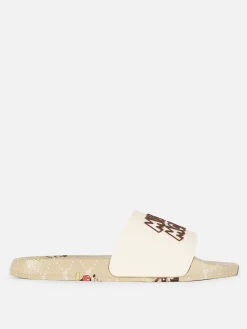 Disney’s Mickey Mouse Monogram Pool Slides|Primark