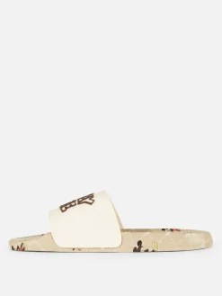Disney’s Mickey Mouse Monogram Pool Slides|Primark
