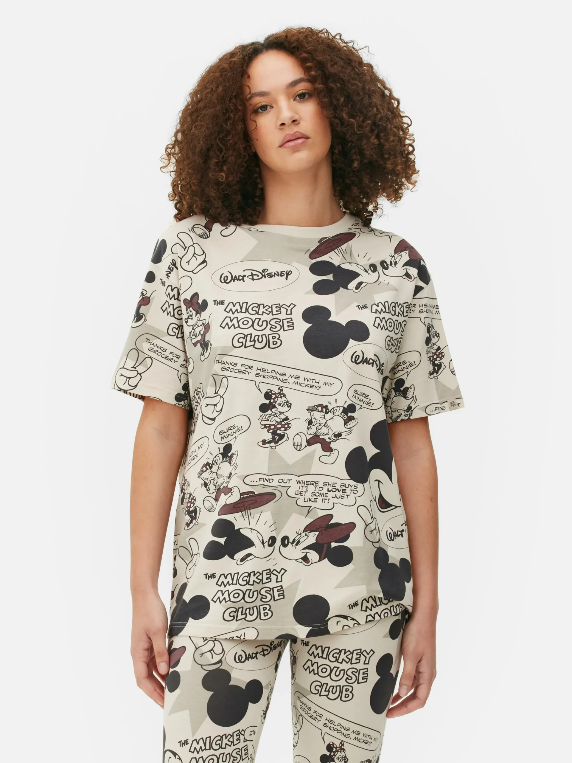 Disney’s Mickey Mouse Printed Pajama Top|Primark Discount