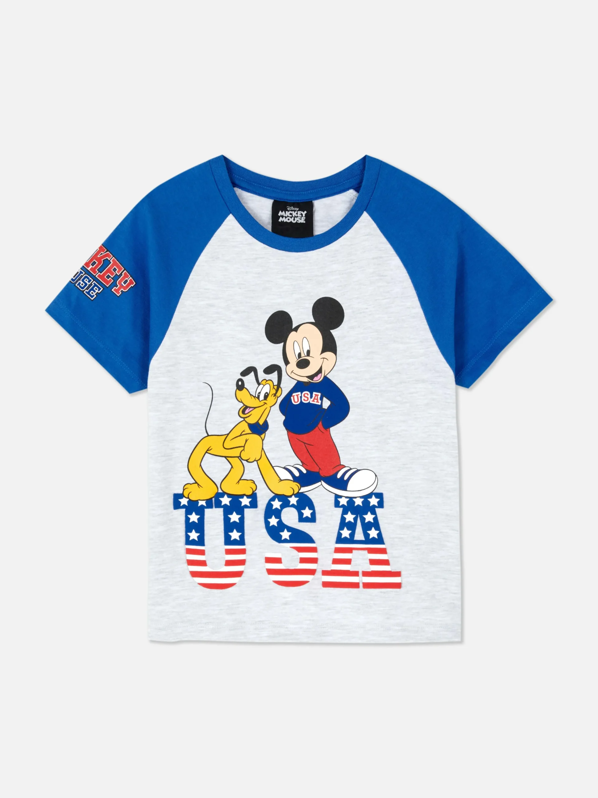 Disney’s Mickey Mouse 4th Of July Raglan T-Shirt|Primark Clearance