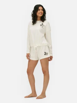Disney’s Mickey Mouse Waffle Texture Pajama Shorts|Primark New