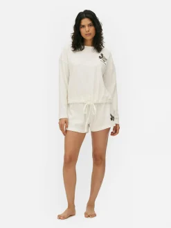 Disney’s Mickey Mouse Waffle Texture Pajama Top|Primark