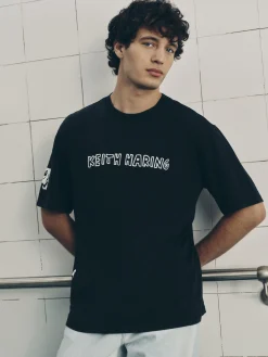 Disney’s Mickey Mouse X Keith Haring Acid Wash T-Shirt|Primark Hot