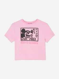 Disney’s Mickey Mouse X Keith Haring Cropped T-Shirt|Primark Sale