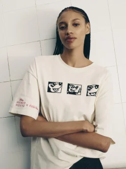 Disney’s Mickey Mouse X Keith Haring Oversized T-Shirt|Primark Clearance