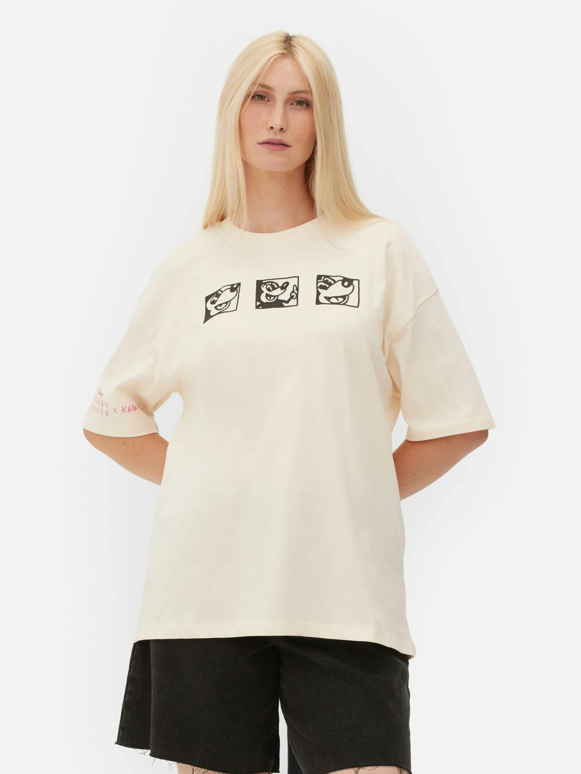 Disney’s Mickey Mouse X Keith Haring Oversized T-Shirt|Primark Clearance