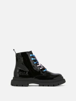 Disney’s Stitch Patent Lace-Up Boots|Primark Clearance