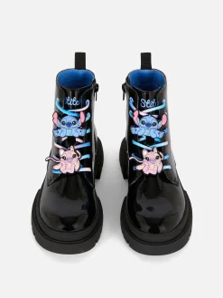 Disney’s Stitch Patent Lace-Up Boots|Primark Clearance