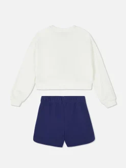 Disney’s Stitch Sweatshirt And Shorts Set|Primark Clearance