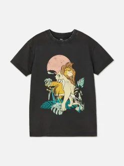 Disney’s The Lion King 30th Anniversary Acid Wash Tee|Primark New