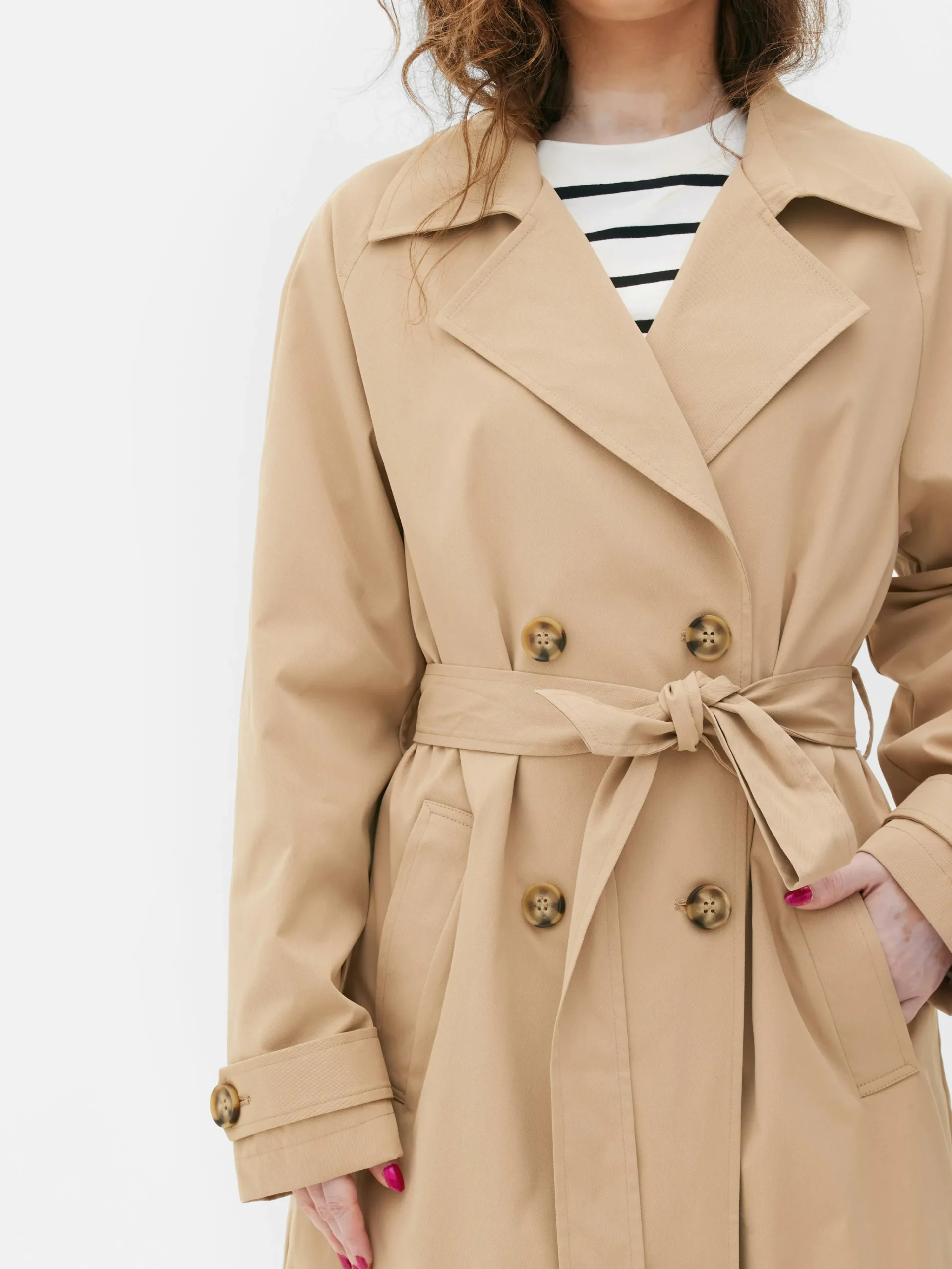 Double Breasted Trench Coat|Primark Hot