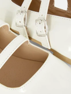 Double Buckle Strap Ballet Flats|Primark