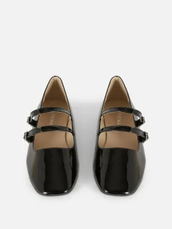 Double Buckle Strap Ballet Flats|Primark Sale