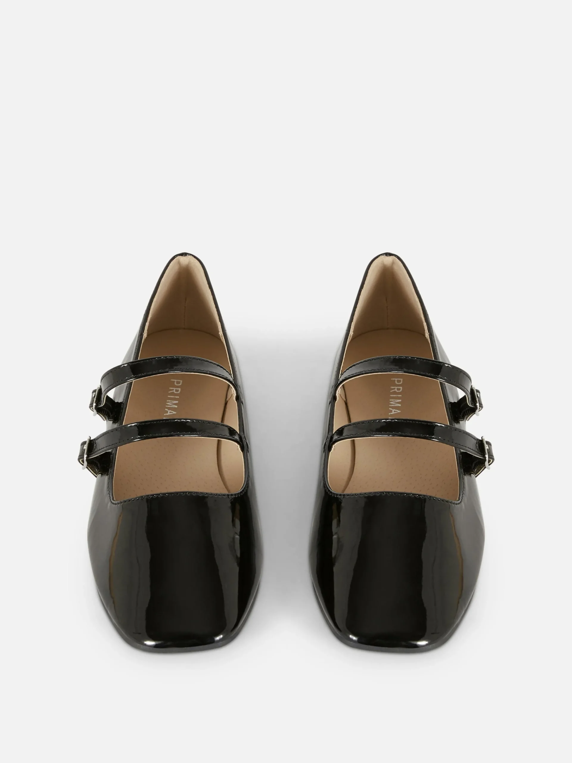 Double Buckle Strap Ballet Flats|Primark Sale