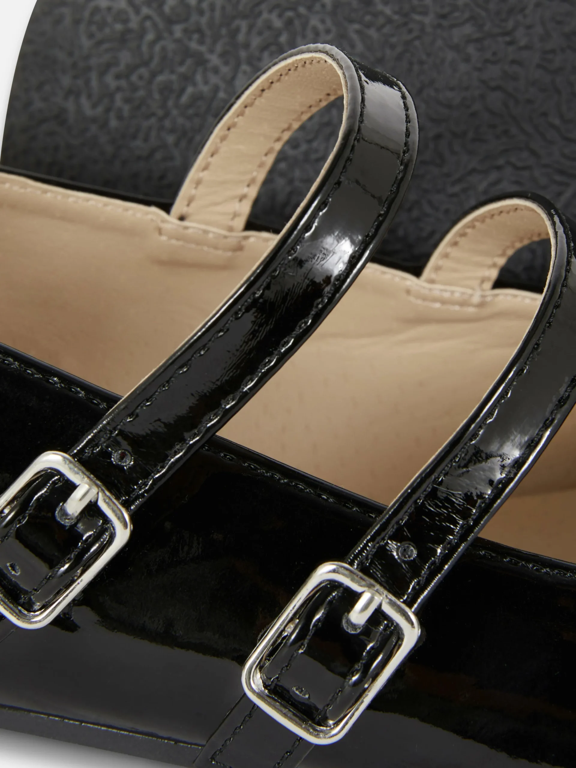 Double Buckle Strap Ballet Flats|Primark Sale