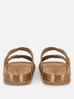 Double Strap Footbed Sandals|Primark Online