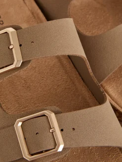 Double Strap Footbed Sandals|Primark Online